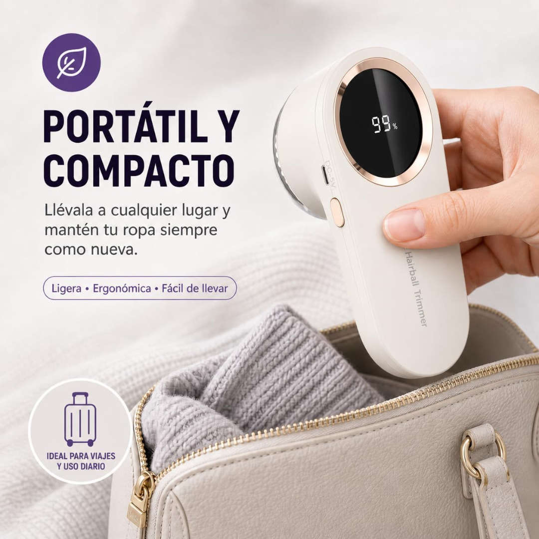 Quita Pelusas Eléctrico Pantalla LED