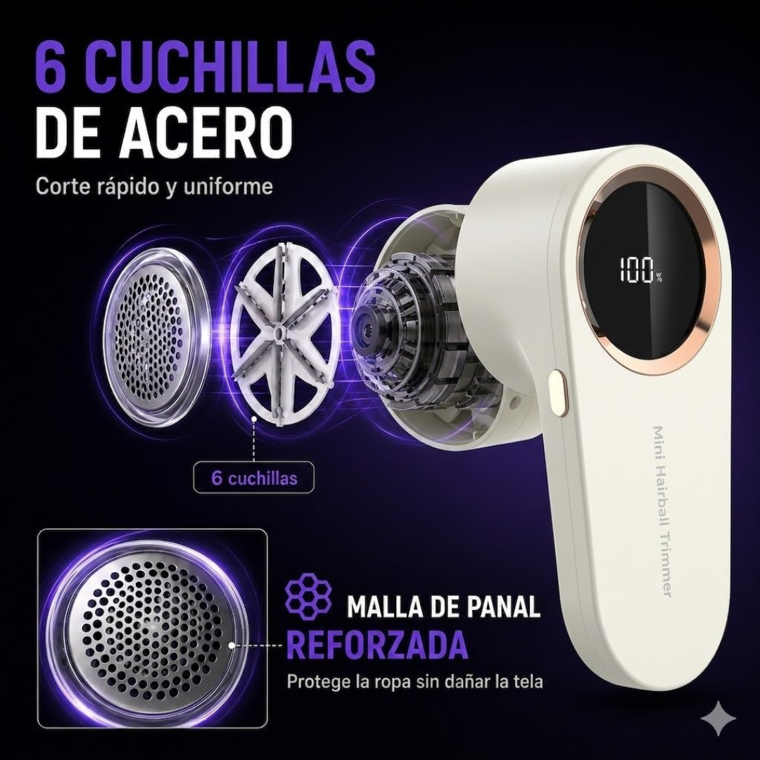 Quita Pelusas Eléctrico Pantalla LED