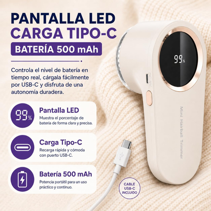 Quita Pelusas Eléctrico Pantalla LED